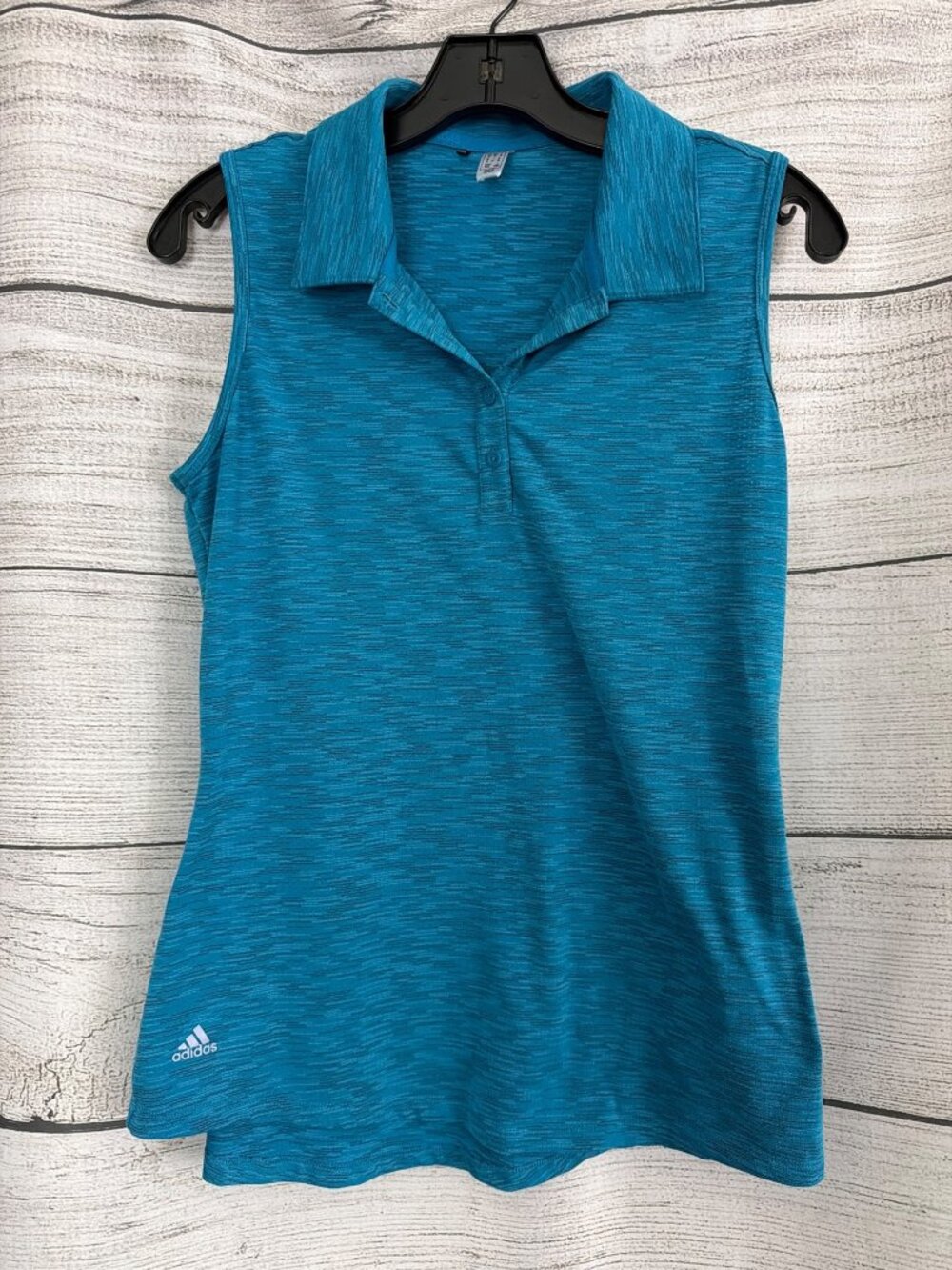 Adidas Spacedye Sleeveless Golf Polo Shirt Size M